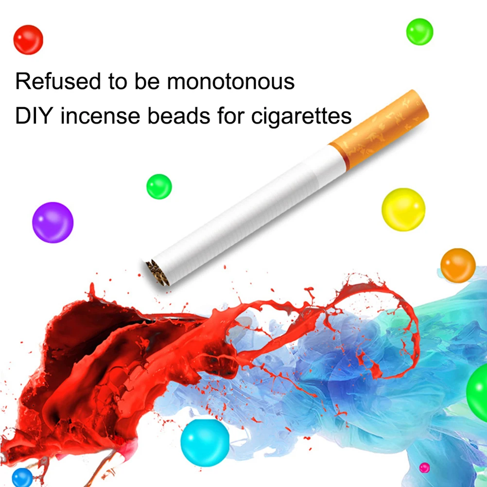 

100PCS Mint Flavor Capsules Mint Beads Explosion Beads Cigarettes Holder Converter Cleaning Filter Cigarette Filter