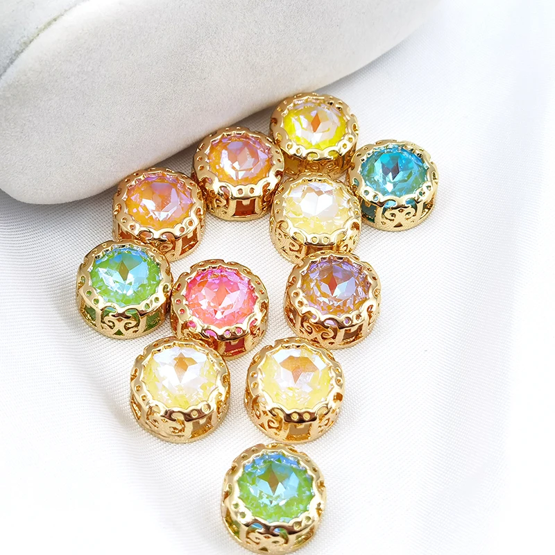 

Sewing Buttons Clothing Beads Nest Claw Glass Crystal needlework embroidery fabric DIY Garment beads Handicraft accessories