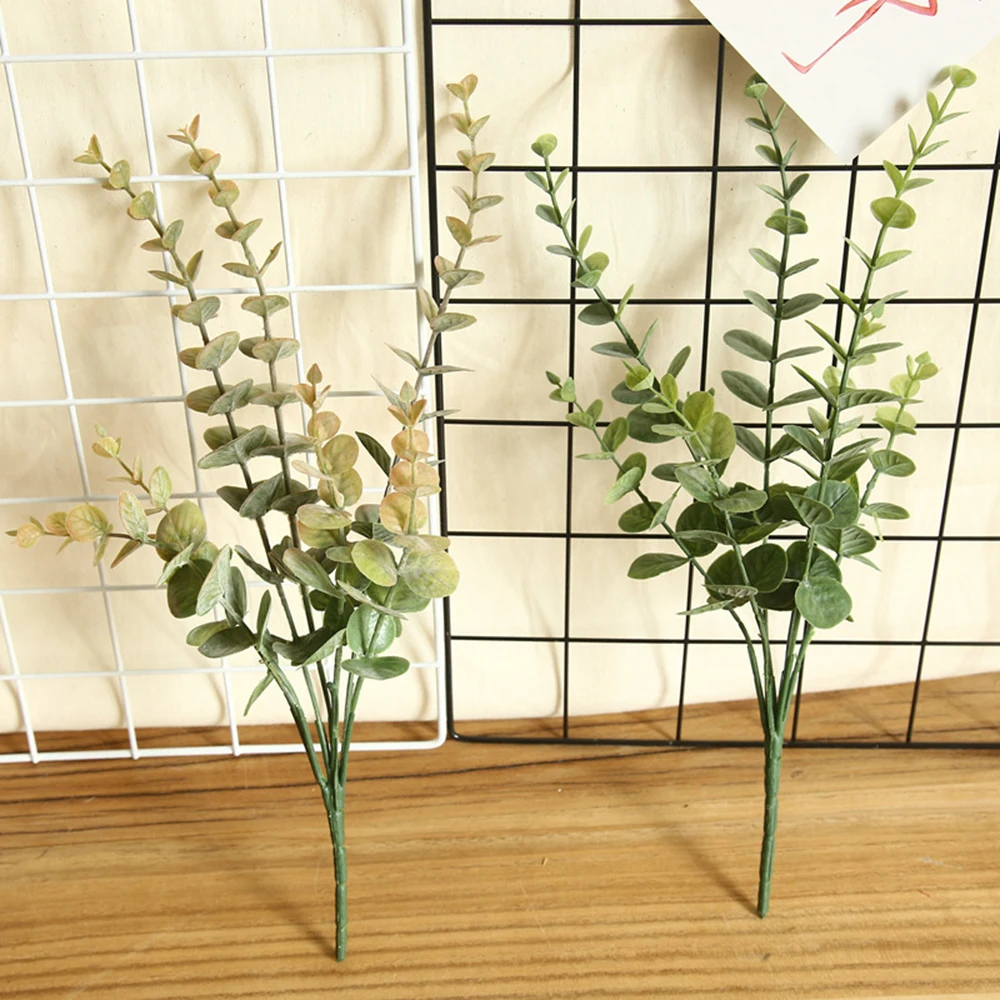 Искусственный пластик эвкалипта ветка дерева для рождественской свадьбы