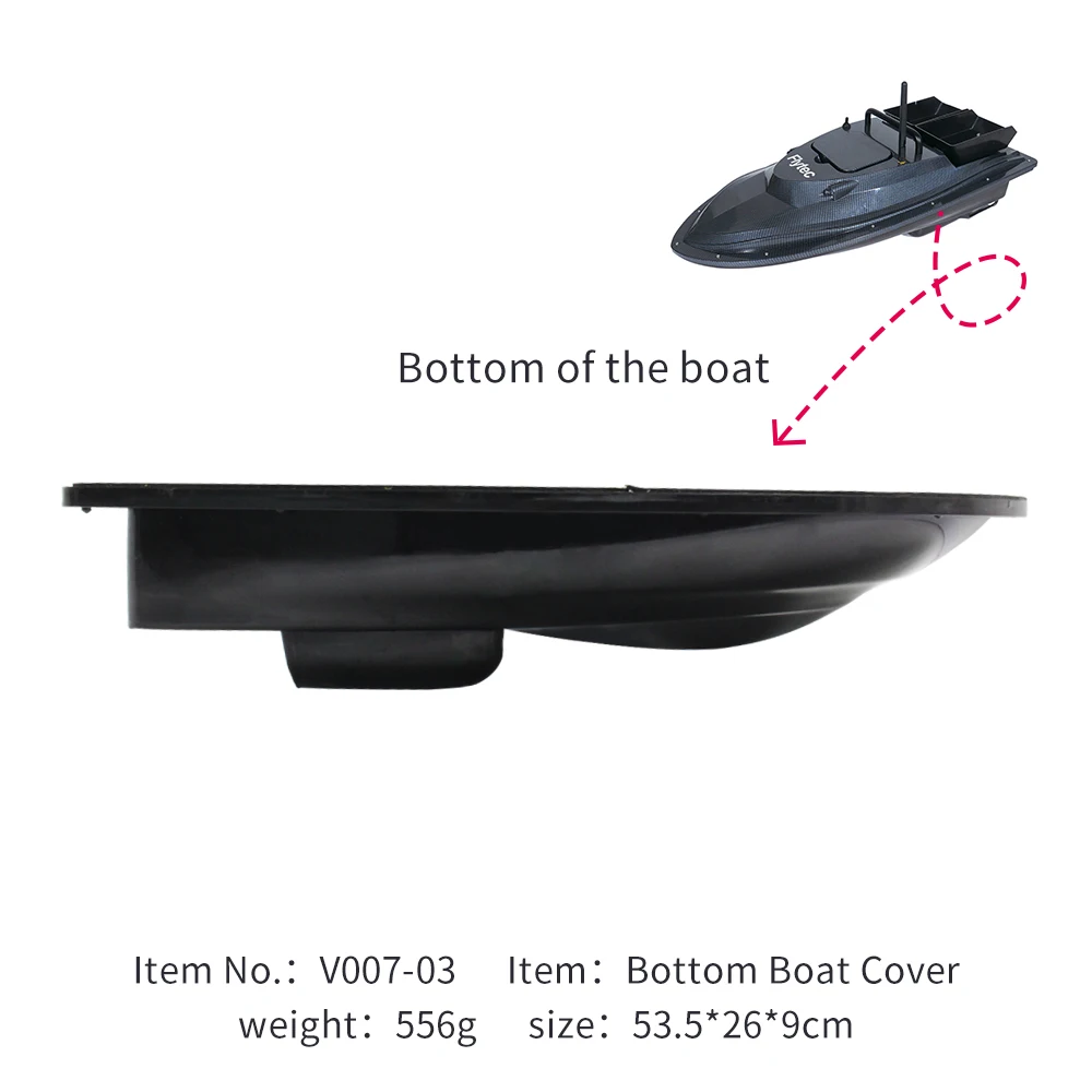 Boat Bottom shell Flytec V007-03 Заводские оригинальные запчасти универсальная лодка Нижняя оболочка для Flytec V007 500 м лодка для доставки прикорма и оснастки - Цвет: Boat Bottom shell