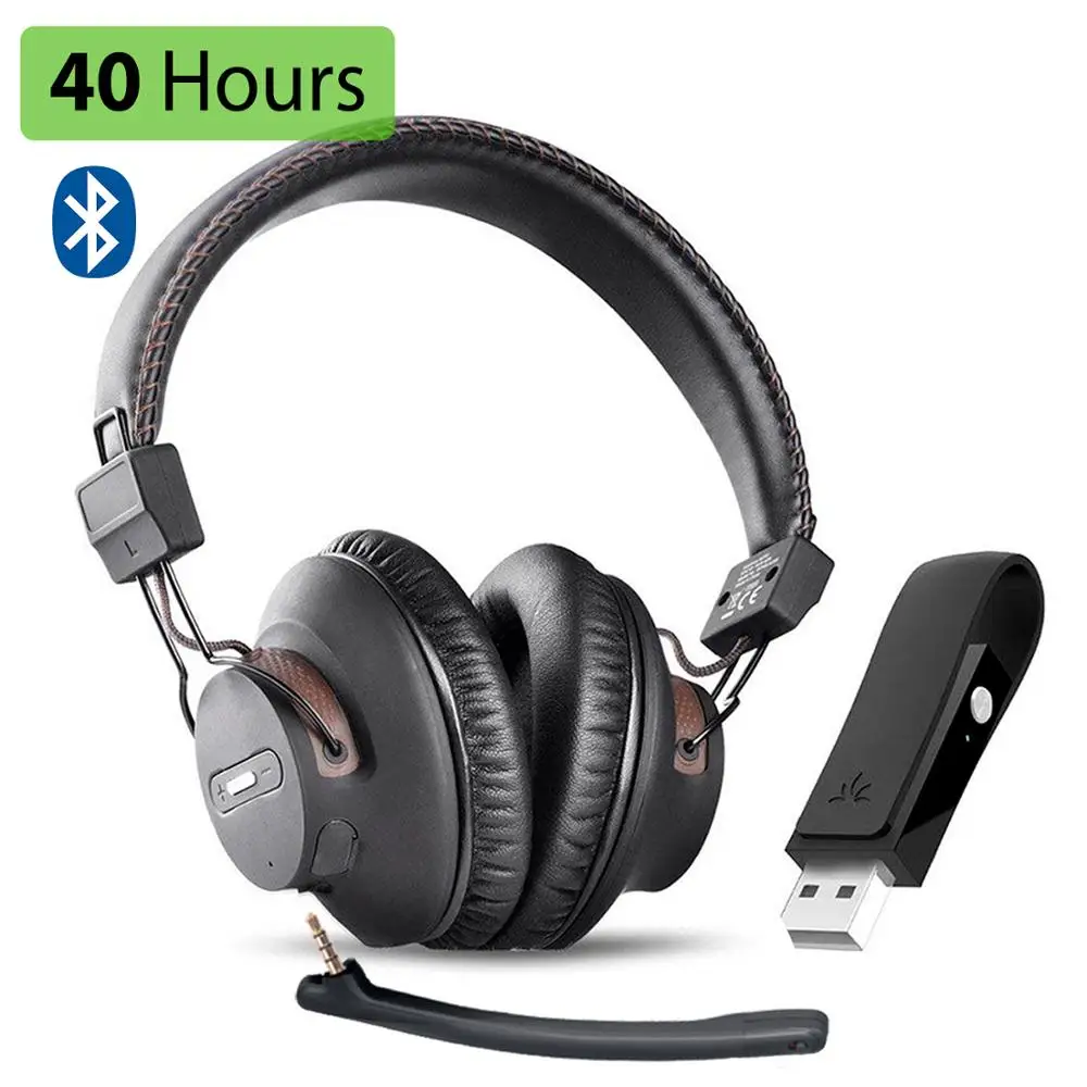 Комплект беспроводных Игровых Наушников Avantree DG59(M) со съемным микрофоном и Bluetooth