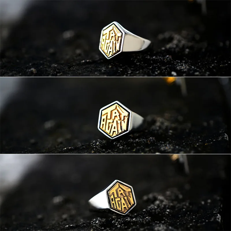 Мужское кольцо в стиле панк BEIER модное из нержавеющей стали 316L уникальный дизайн