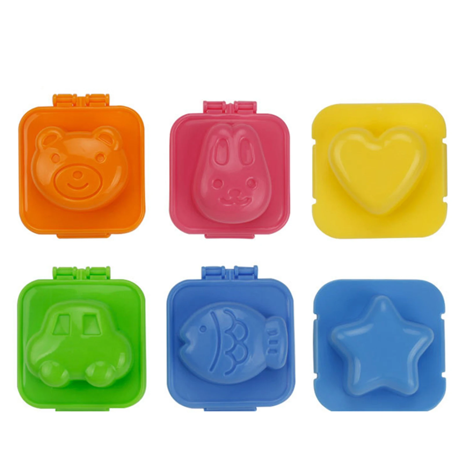 

6pcs/set Childen Sushi Maker Stencils Rice Ball Stencils Cute DIY Bento Cake Kitchen Tool REME889
