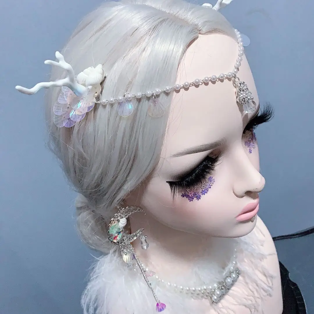 

Beautiful Deer Horn Headwear Antlers Elf Cosplay Princess Party Headdress Halloween Headband