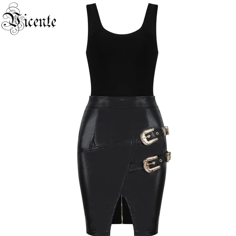 Бесплатная доставка Новинка 2020 года Модный черный комплект из двух предметов