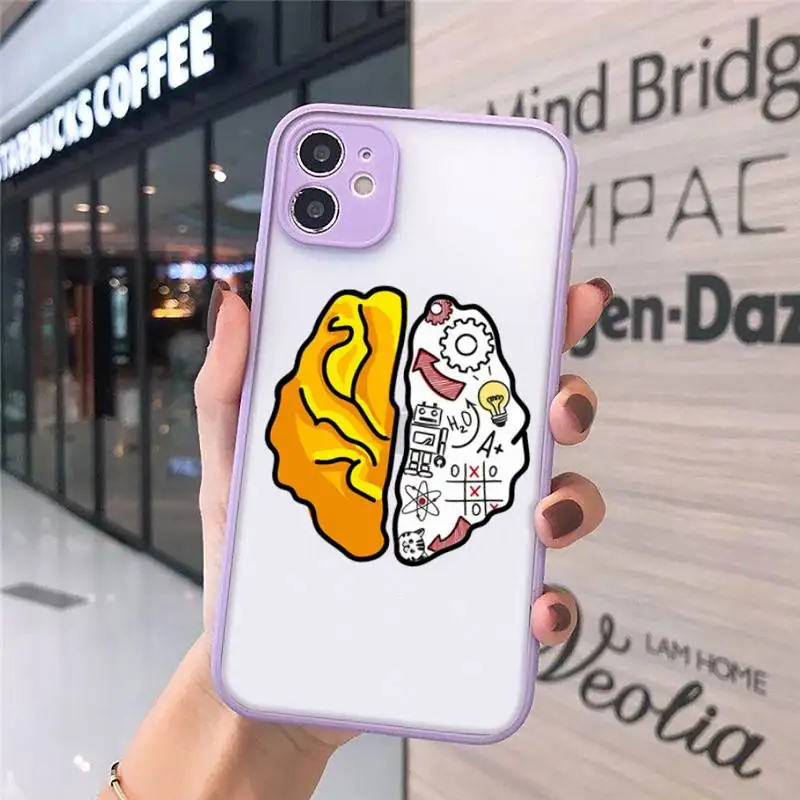 

Brain Test Tricky Puzzles Games pattern Phone Case matte transparent For iphone 7 8 11 12 plus mini x xs xr pro max cover