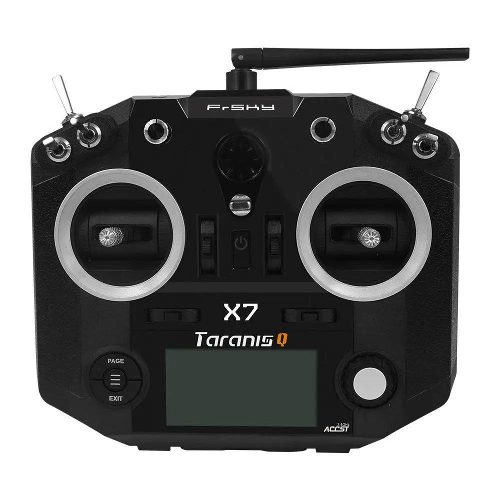 black FrSky ACCST Taranis QX7 Q X7 2,4 ГГц 16 каналов передатчик режим 2 для RC FPV Дрон - Цвет: black