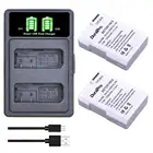 2 шт. x 1200 мАч, EN-EL14a EN-EL14 EL14 Батарея Зарядное устройство с Тип C для Nikon D5600,D5500,D5300,D5200,D5100,D3200,D3300,P7800,P7100