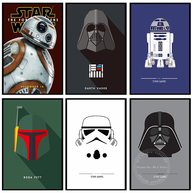 

Disney Star Wars Jedi Warrior Canvas Painting Posters and Prints Modern Wall Pictures for Living Room Decor Home Decoration