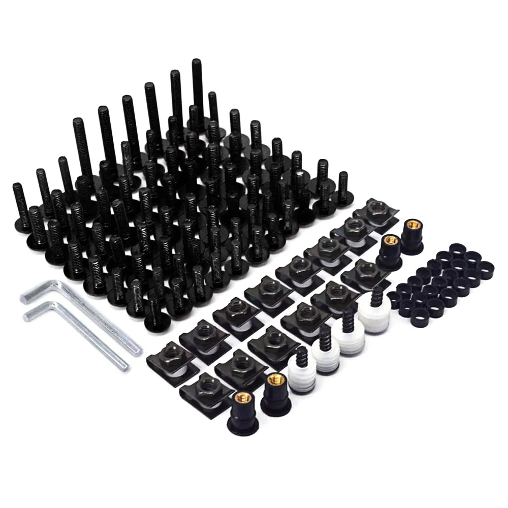 

Набор гаек, скутеры, аксессуары для мотоциклов, запчасти 116 шт., профессиональные мотоциклетные спортивные болты, Комплект болтов, втулки, кр...