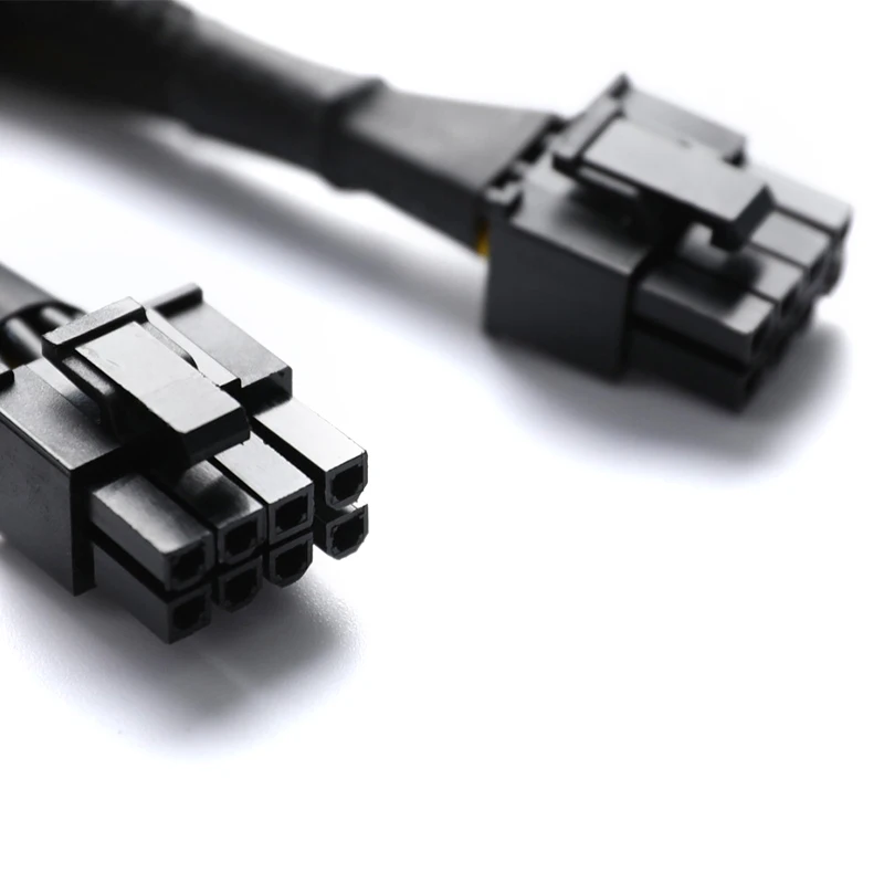 Адаптер питания GPU PCIe 8-контактный мама-двойной 2X (6 + 2) папа PCI Express Плетеный