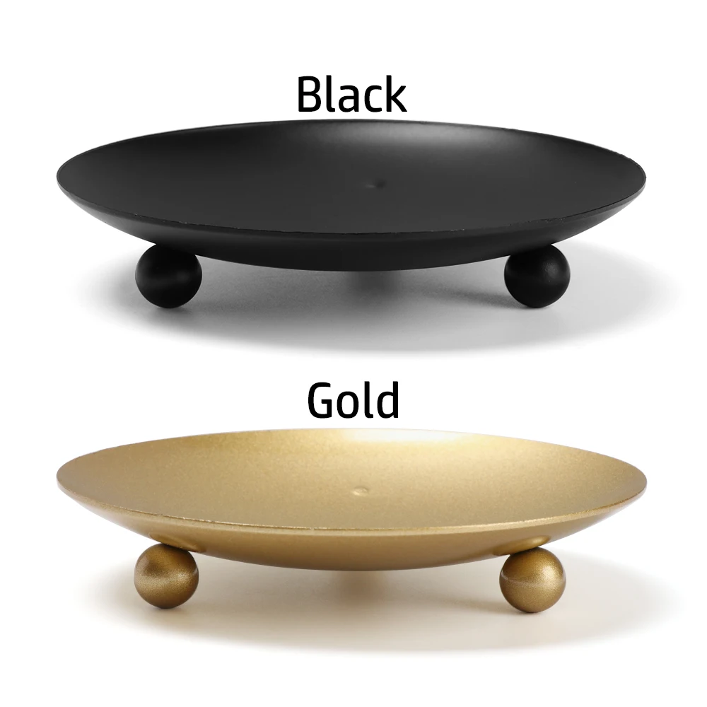 

Functional Nordic Style Candles Holders Round Stable velas Iron Candle Stand Suitable Table Decoration Romantic Candle mould Cup