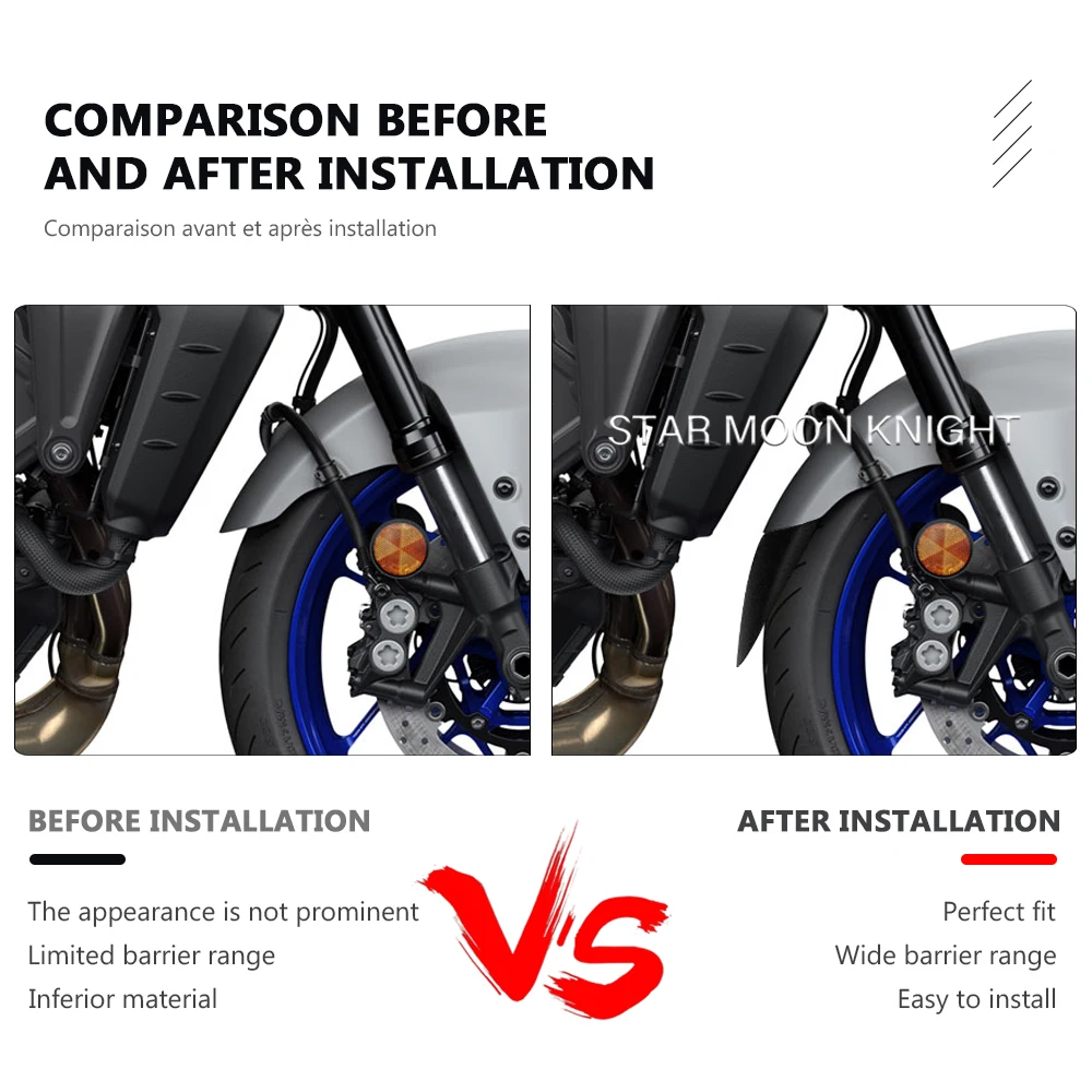 MT-09 аксессуары для мотоциклов переднее крыло расширитель расширение Yamaha MT09 MT 09 SP