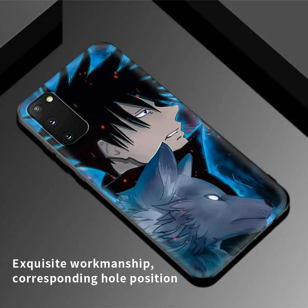 

Case For Samsung Galaxy A51 A71 A21s A31 A12 A41 A11 A72 A52 A32 5G A01 A91 A21 Black Shell Phone Covers Jujutsu Kaisen