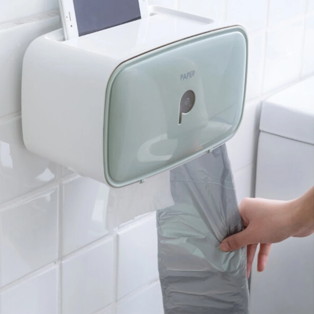 Mengni Ванная комната Бумага Полотенца диспенсер туалетной бумаги коробка мешки