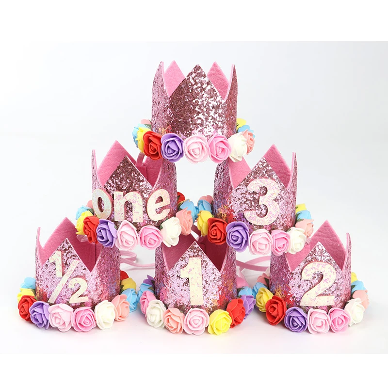 Головной убор на день рождения для маленьких девочек и мальчиков 1 2 3 лет