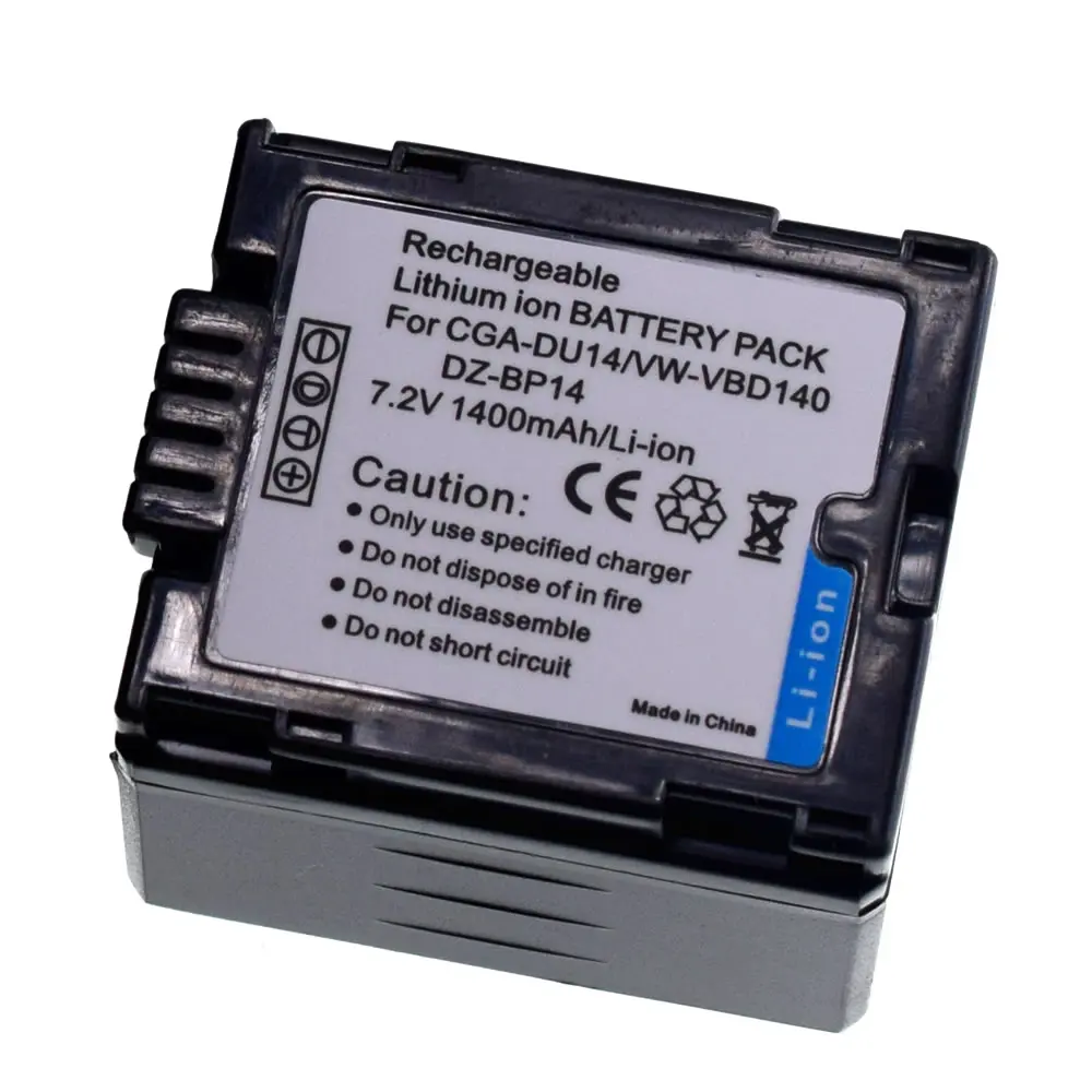 4X CGA-DU14 Батарея для цифрового фотоаппарата PANASONIC CGR-DU06A 1B DU06E1B SDR-H200 H18 H20 H21 VDR-D160 D158 MX500