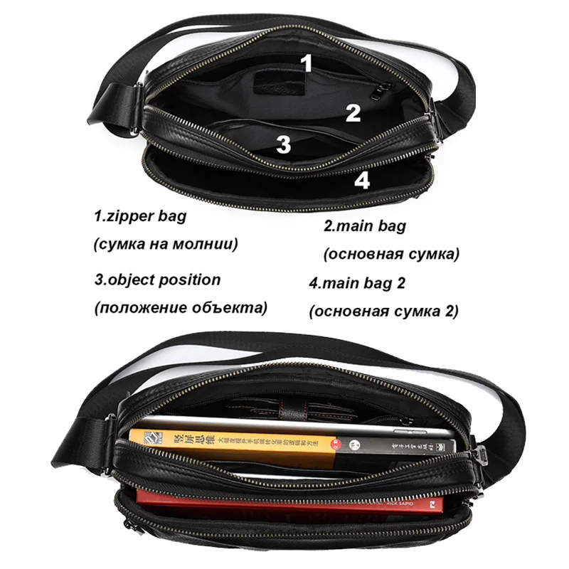 MVA мужские сумки из натуральной кожи мужская сумка-мессенджер Маленькая сумка на