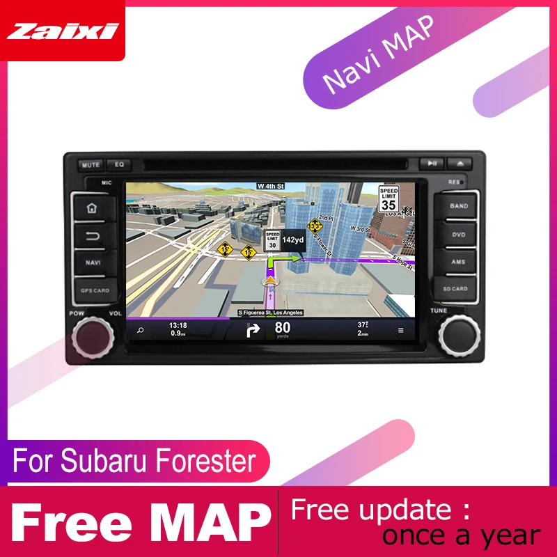 Автомобильный DVD-плеер ZaiXi 2 DIN GPS-навигация для Subaru Forester Impreza XV 2003 ~ 2016 Автомобильная
