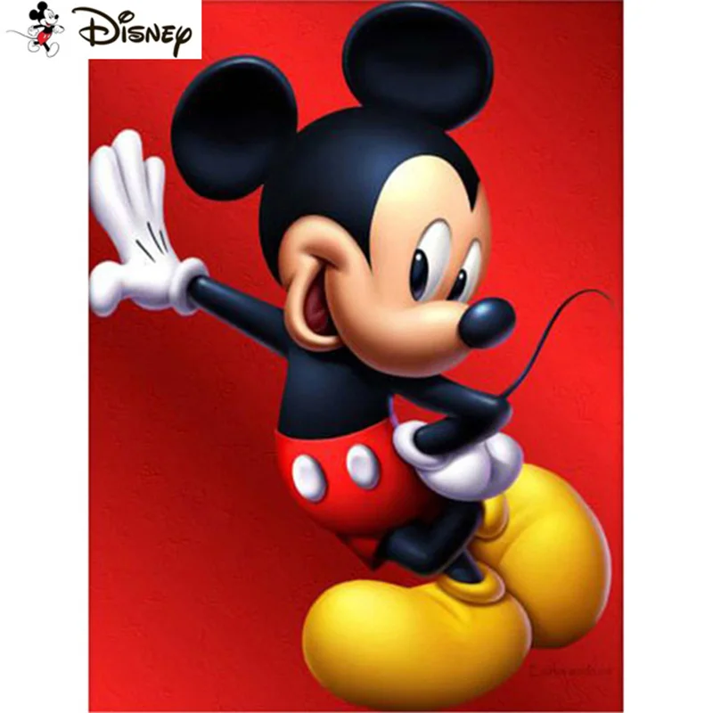 

Disney 5D DIY Diamond Embroidery Full Display "Cartoon Mickey Mouse" Diamond Painting Square/Round Rhinestones Decor Art A30349