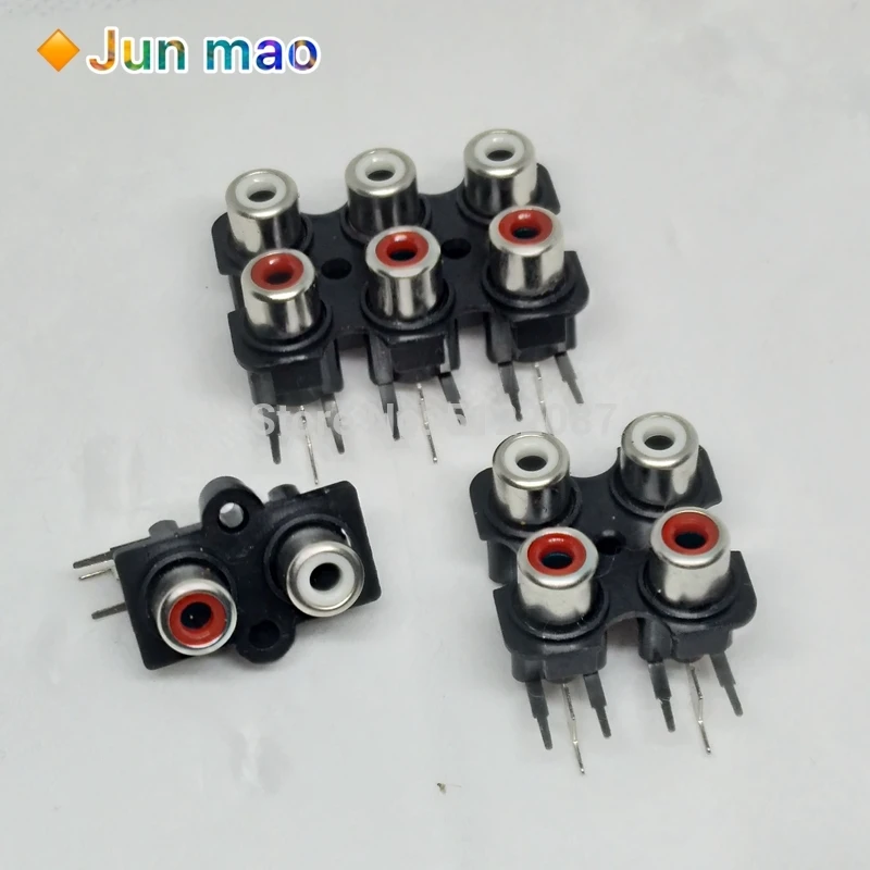 5 шт. 2/4/6 hole RCA мама стерео аудио разъем AV вход Разъем Lotus разрядное устройство
