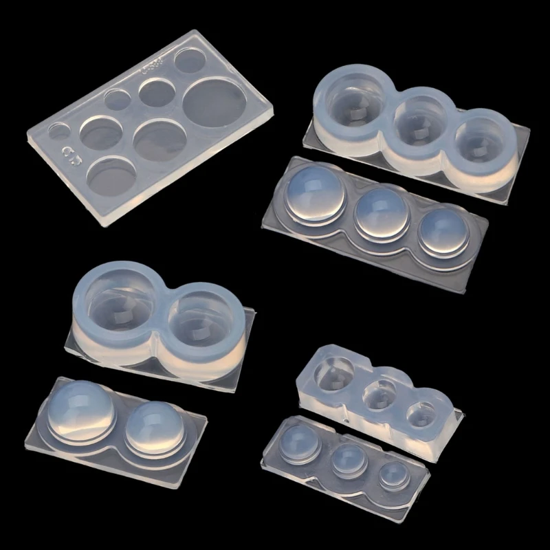 

4Pcs Resin 3D Hollow Round Ball Pendant Resin Molds Hollow Quicksand Sphere Mold