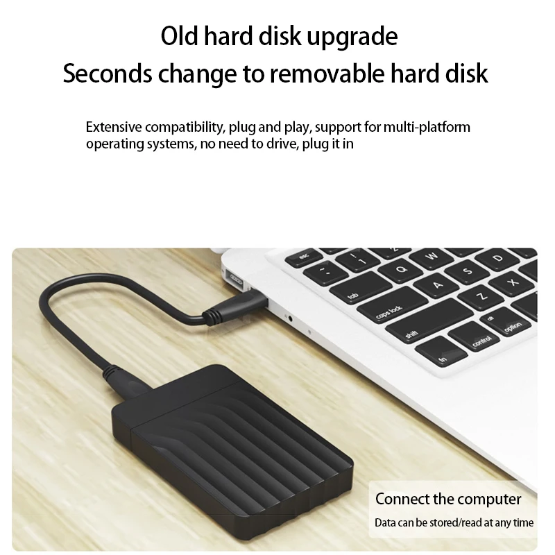 Чехол для жесткого диска 2 5 дюйма SATA на USB 3 0 корпус SSD HDD чехол Type C 1 портативный