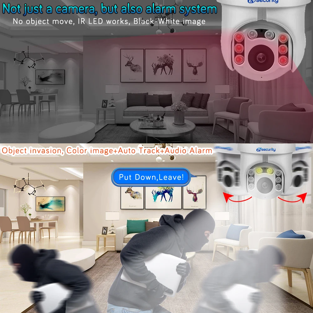 Уличная PTZ IP камера Wifi скоростная купольная 1080P беспроводная камера безопасности Pan Tilt 4X цифровой зум Onvif Видеонаблюдение CCTV