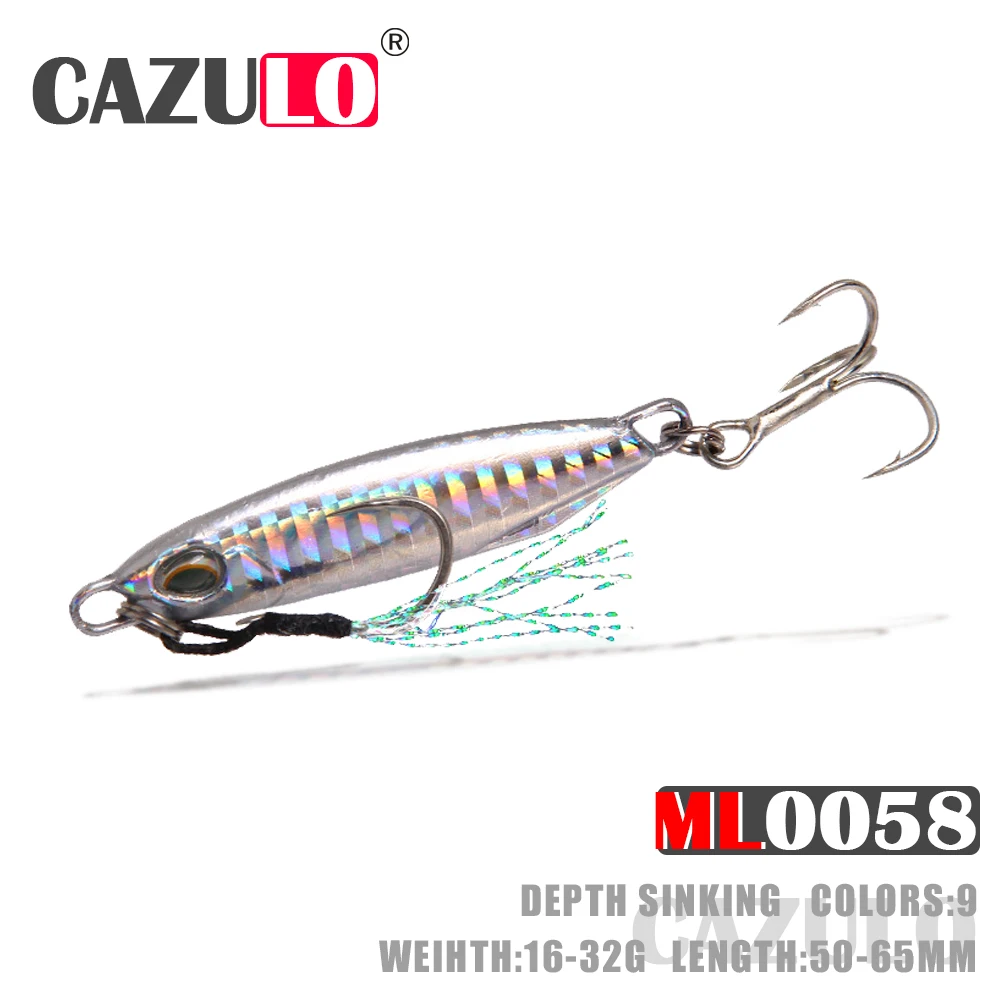 

Fishing Accessories Lures Sinking Jig Isca Artificial Bass Weights 16-32g Pesca Accesorios Mar Trolling Carpe Fish Tackle Leurre