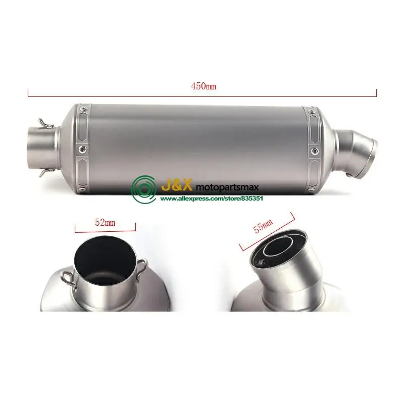 

Motorcycle Full system Exhaust Muffler Escape Slip On For Yamaha R6 YZF-R6 2006-2014 Middle Link Pipe With DB-KILLER
