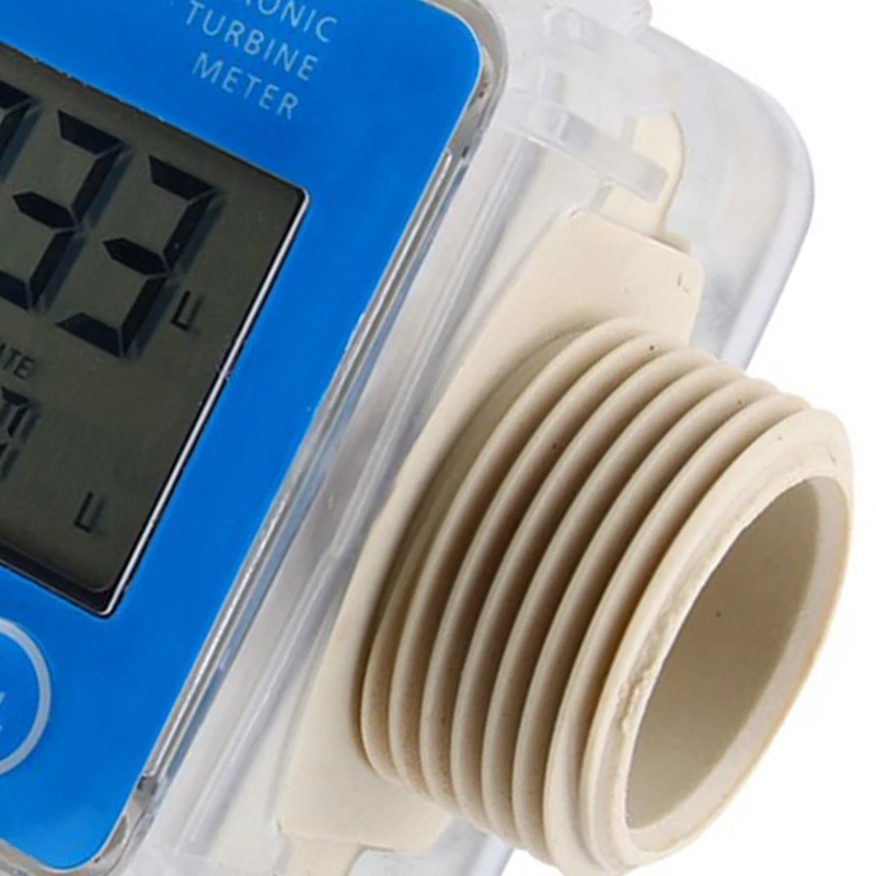 

1 Pcs K24 LCD Turbine Fuel Flow Meter for Fuel Oil Urea Chemical Liquid Water Anti-Corrosion