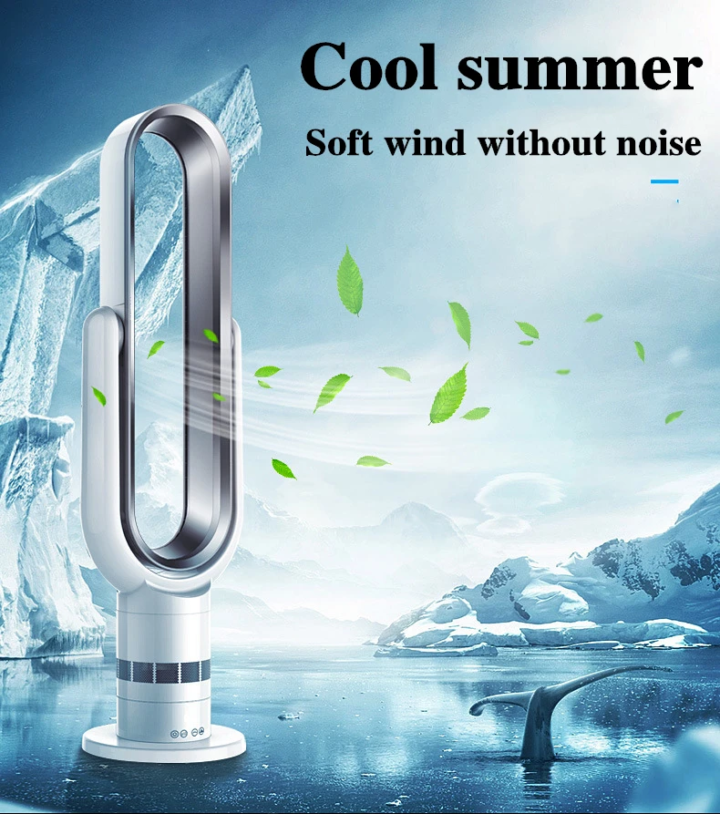 

Remote control fan less cooling fan, 220V, hot and cold fan, ultra silent electric fan, air purifier with air conditioner