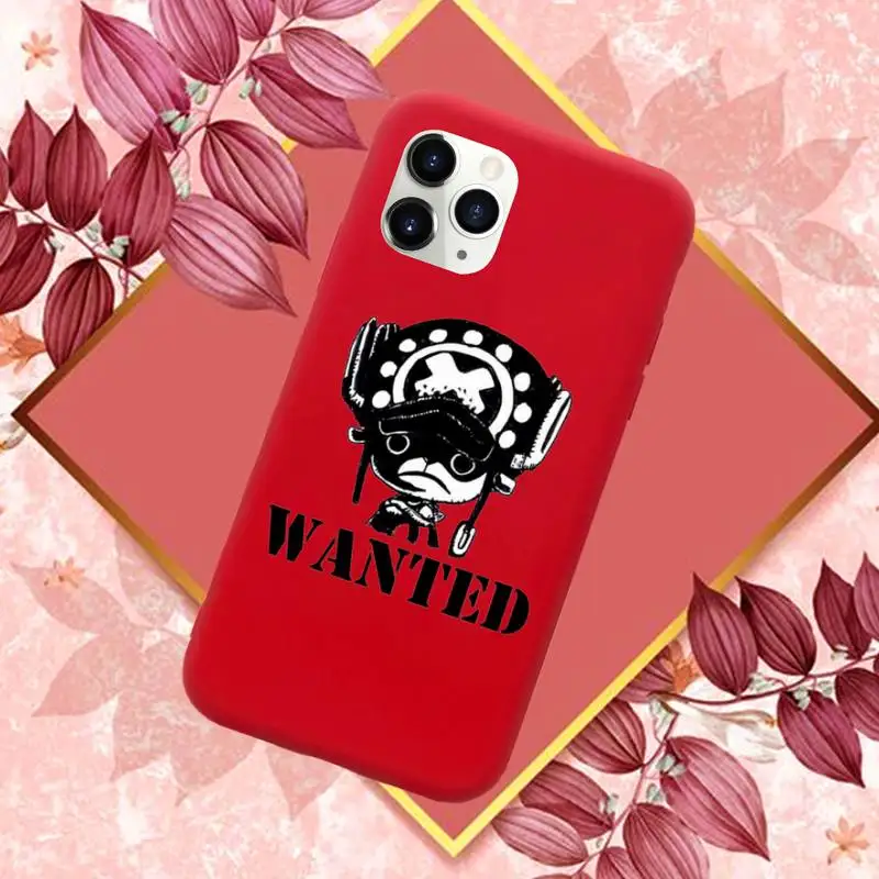 

One Piece Luffy Japanese Manga Phone Case Red Candy Color for iPhone 11 12 mini pro XS MAX 8 7 6 6S Plus X SE 2020 XR