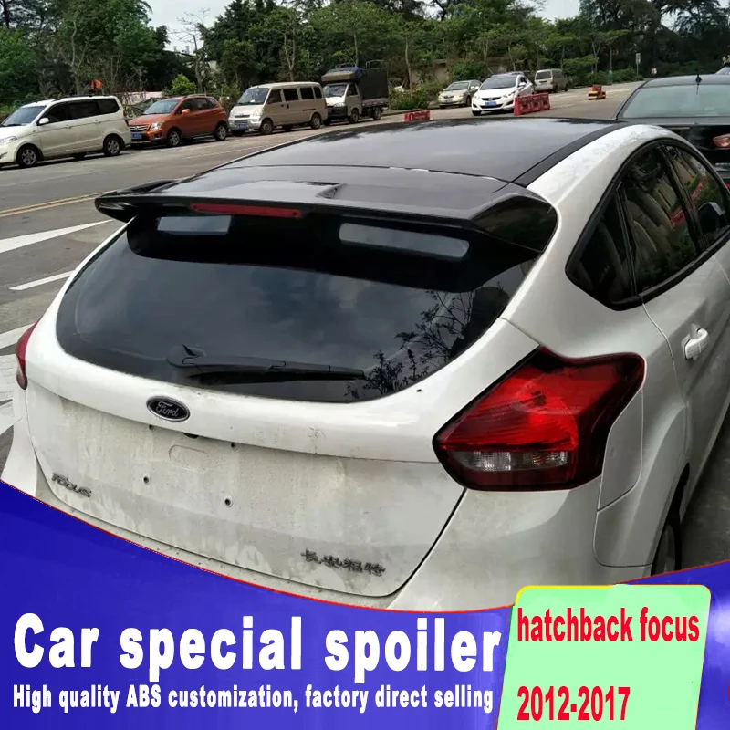 Новый дизайн Стабильный Большой спойлер для ford focus hatchback 2012 2013 2014 2015 2016 2017 праймер