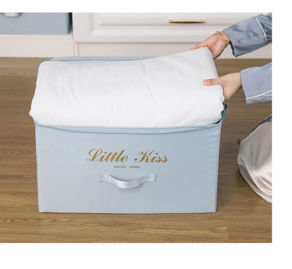 

Clothes storage box storage household large wardrobe folding storage box storage box organize clothes artifact fabric