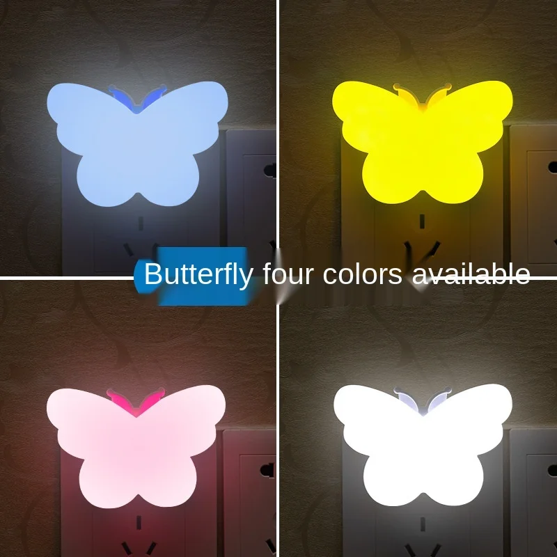 

led butterfly light control induction plug-in night gift creative electronic products