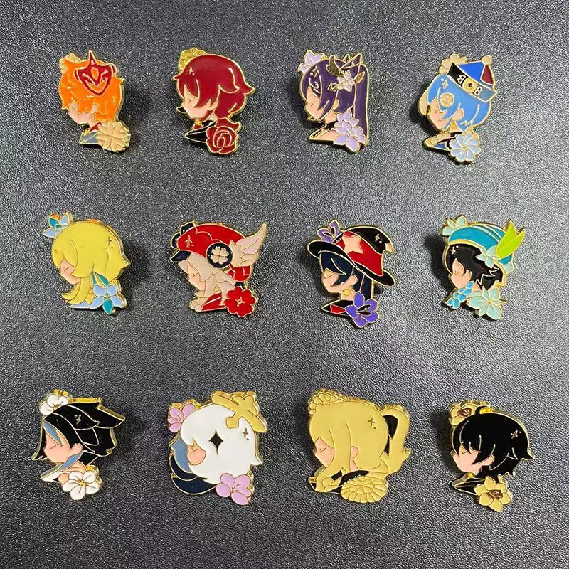 

Game Genshin Impact Mondstadt Metal Cosplay Pins badge Clothes Backpack Decoration Costumes Accessories Pins Brooches Jewelry