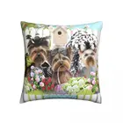 Чехол для подушки йоркширского терьера, принадлежащий йоркширским терьерам, ByCatiaCho, декоративный чехол для кровати на молнии, весенний чехол