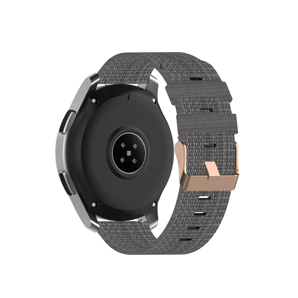18 20 мм 22 мм холщовый нейлоновый ремешок для часов для samsung Galaxy Watch 42 мм 46 мм Active2 huawei Watch GT2 Amazfit GTR браслет