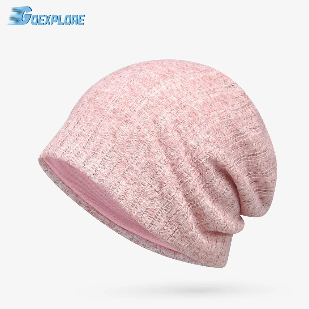 Goexplore Весенняя женская вязаная шапка зимняя повседневная вязаные круглые шапки