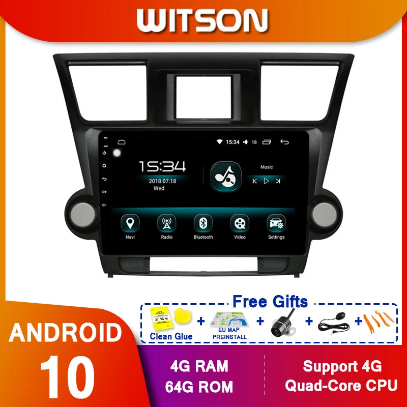WITSON 9 &quotFULL HD сенсорный экран Android 10 0 Восьмиядерный Автомобильный GPS