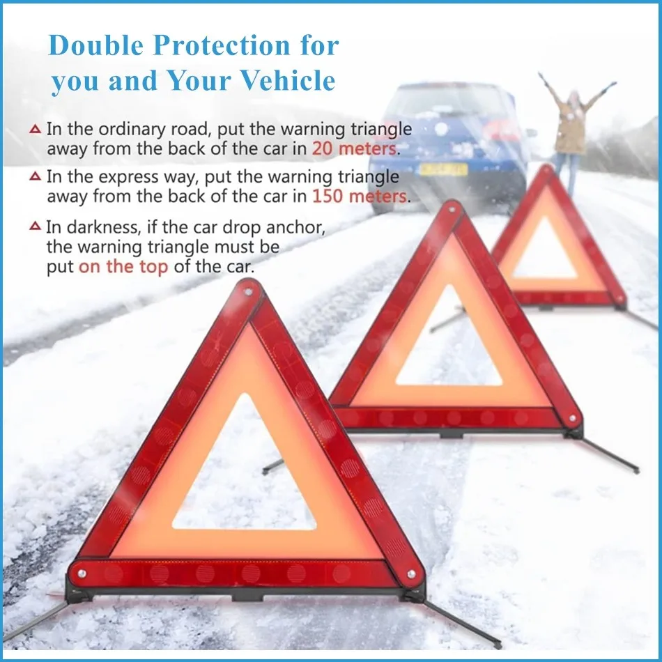 BECAR складной аварийного Знаки аварийной остановки с светоотражающий жилет