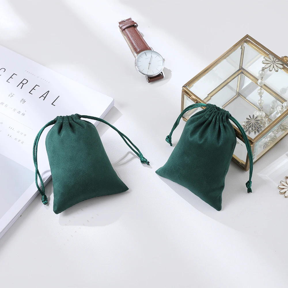 Подарочные пакеты на шнурке 50 шт. фланель для ювелирных изделий Упаковочные