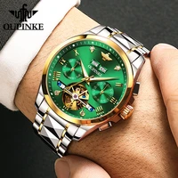 oupinke luxury automatic watches men mechanical tourbillon sapphire mirror waterproof top brand wrist watch relogio masculino