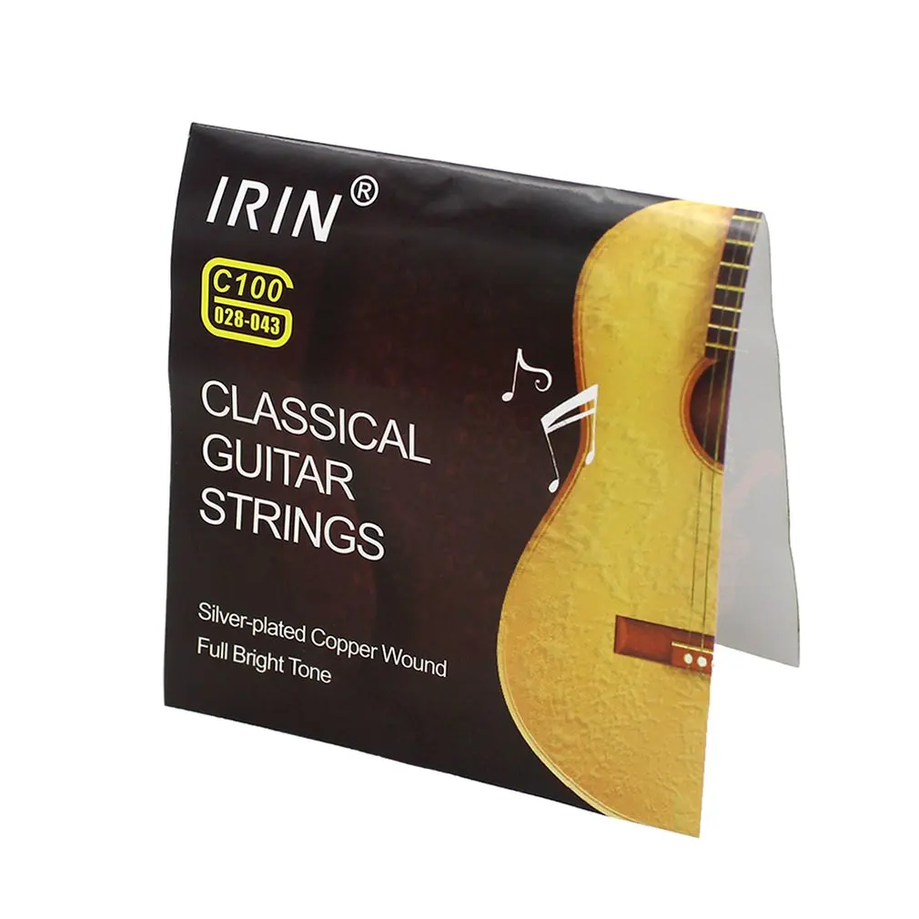 1 комплект гитарные струны нейлоновые Серебристые супер светильник для