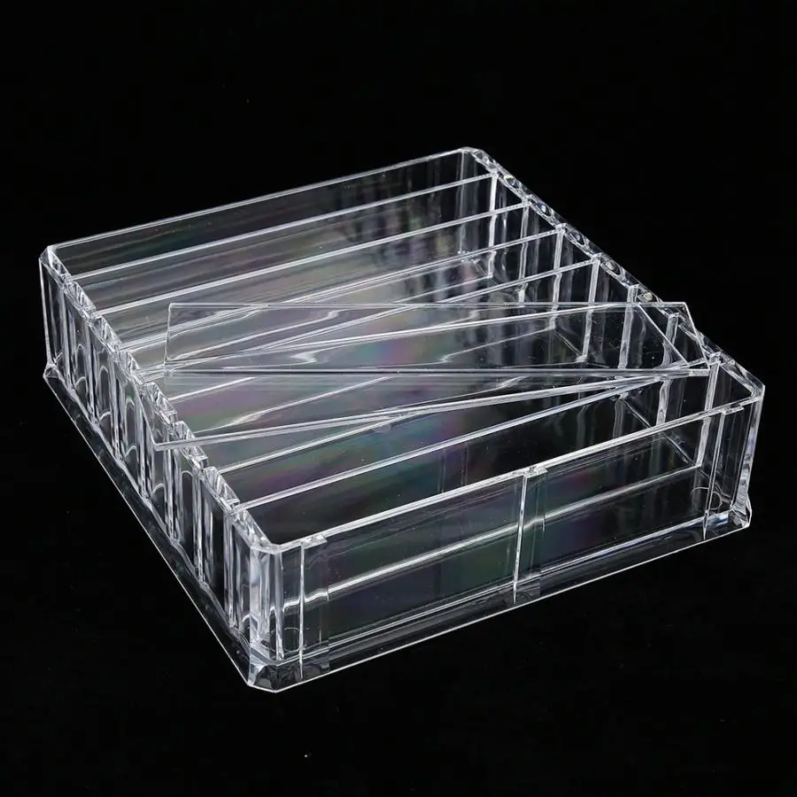 Настольный акриловый Органайзер для макияжа с 8 слотами губная помада тени век