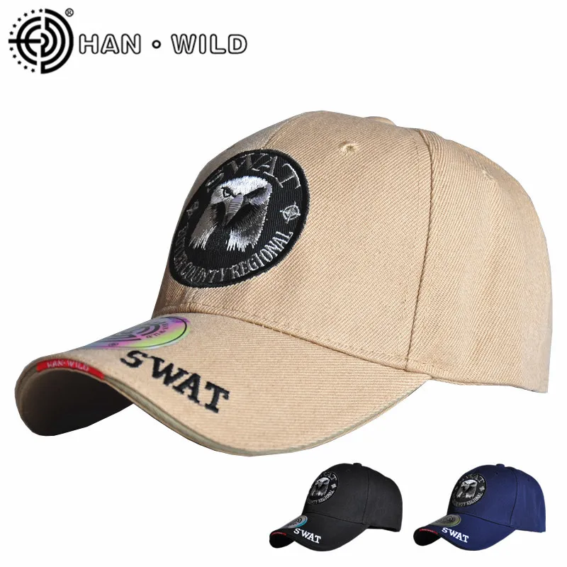 

2022 SWAT Army Tactical Cap Eagle Baseball Caps Men Gorras Para Hombre Women Snapback Bone Masculino Cap 16 Style Embroidered