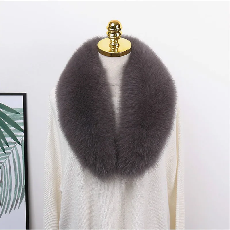 Женский осенний зимний новый разноцветный шарф из натурального Лисьего меха