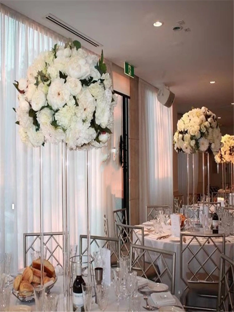 Свадебные акриловые геометрические дорожные прозрачные рамки с круглой основой