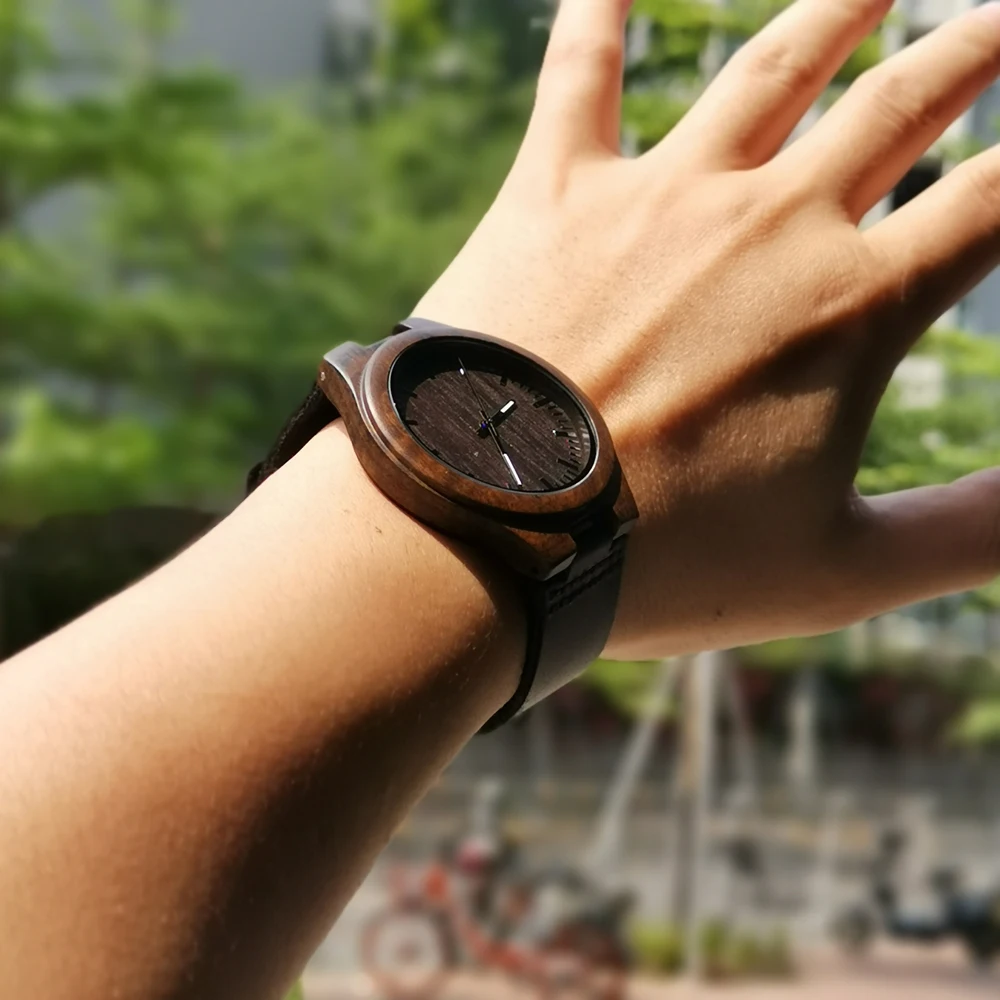 To My Boyfriend - For Husband Or Engraved Wooden Watch Luxury Men Watches Birthday Holiday Anniversary Gifts | Наручные часы